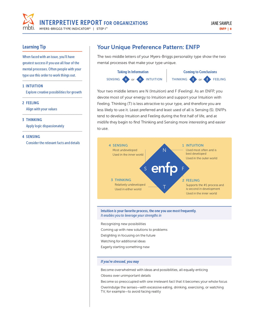 MBTI® Organizational